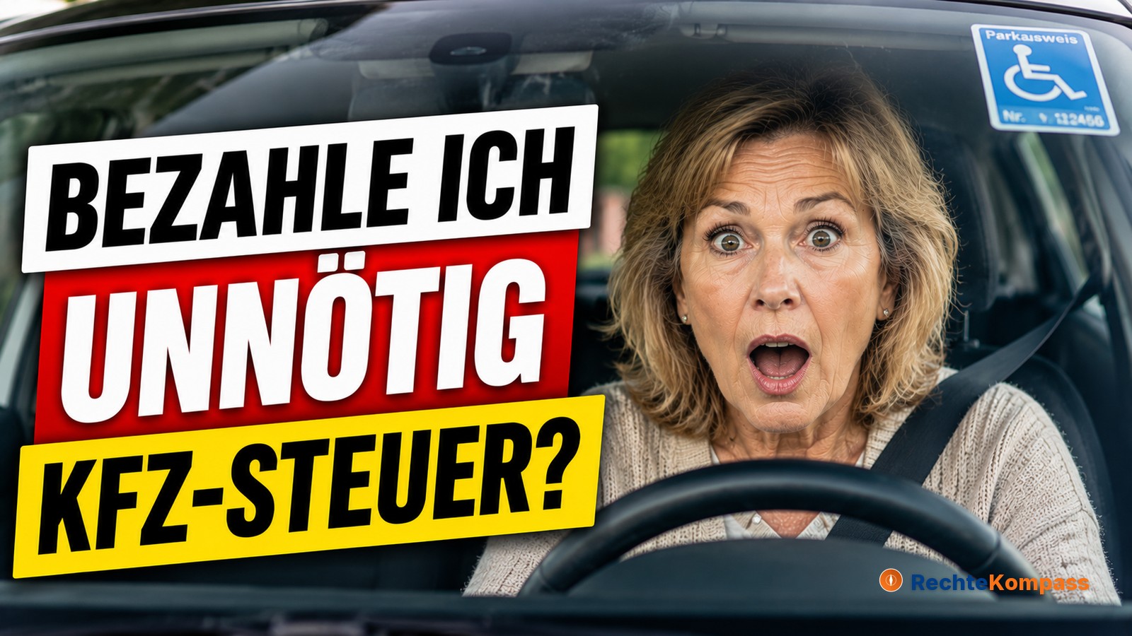 Bezahle ich als Schwerbehinderter Kfz-Steuer, obwohl mir eine Befreiung zusteht?