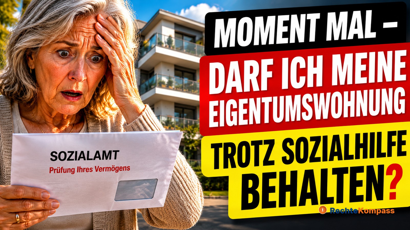 Moment mal – darf ich meine Eigentumswohnung trotz Sozialhilfe behalten?